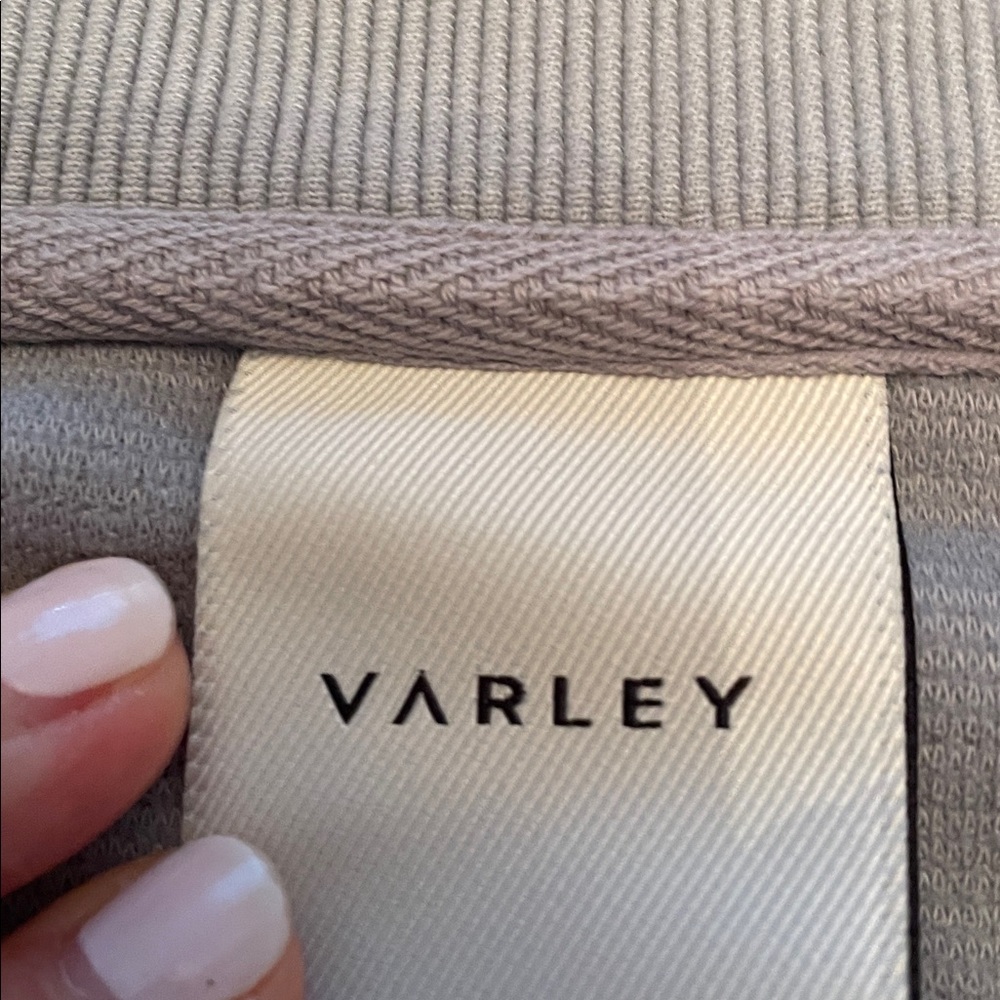 Varley Light Blue Ribbed Pullover - image 4